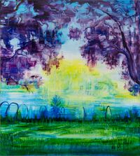 The Island by Adrienne Gaha contemporary artwork painting, works on paper