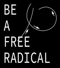 BE A FREE RADICAL by DARK FLUID contemporary artwork mixed media