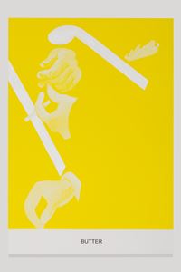 The Yellow Series: Butter by John Baldessari contemporary artwork mixed media