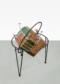 Wüstenrot oder Planet B by Michèle Pagel contemporary artwork sculpture