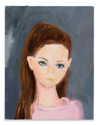 Tiffany on the way to ballet class in January by Karen Kilimnik contemporary artwork painting