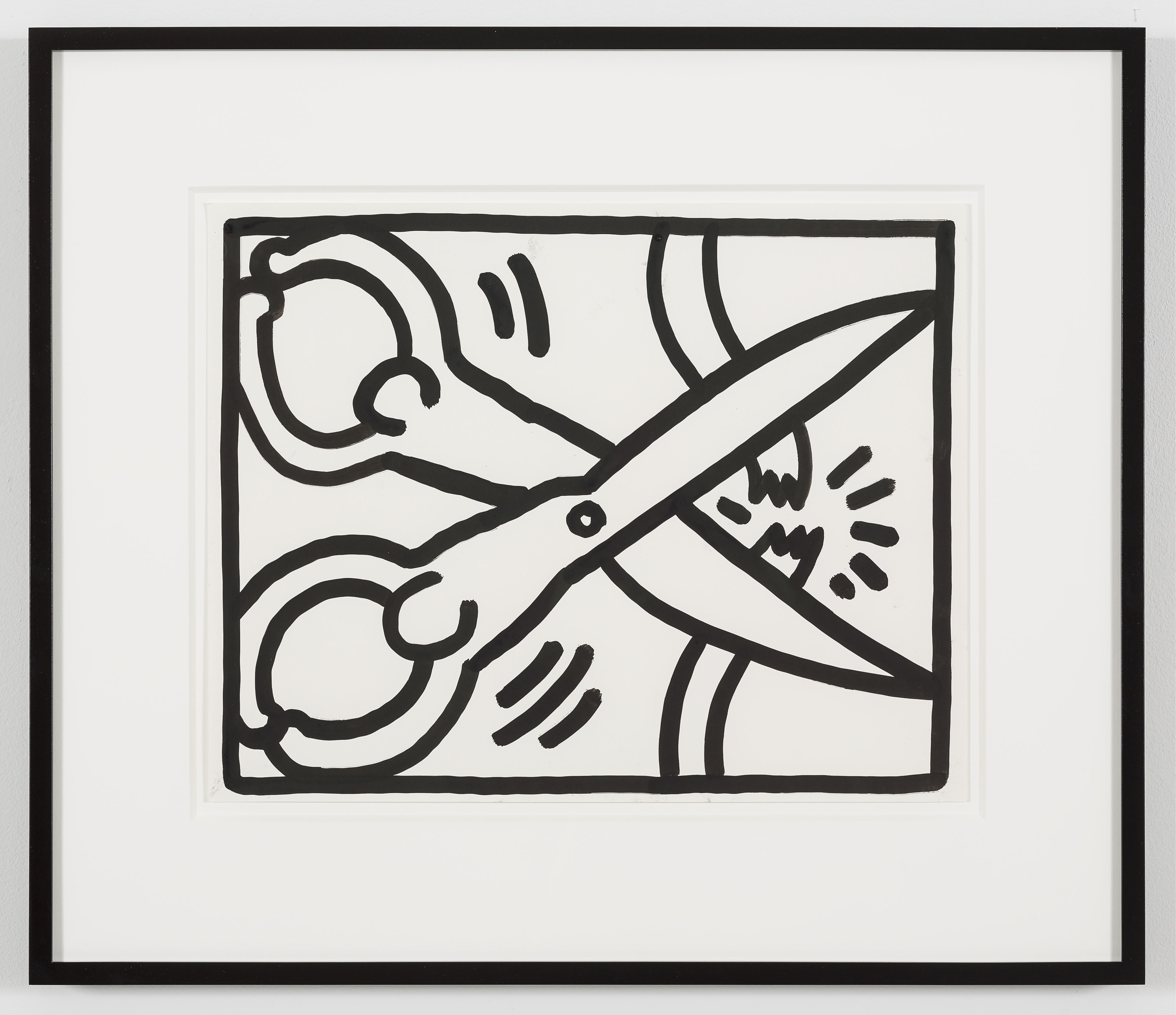 Untitled, 1988 by Keith Haring, Sumi ink on paper, 27.9 x 365 cm