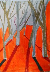 Study for Epping Forest 17 by Chris Moon contemporary artwork painting, works on paper, drawing