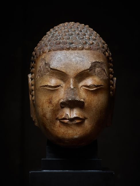 Head of a Buddha by Unknown contemporary artwork