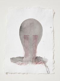 Head[case] working drawing 56 by Julia Morison contemporary artwork works on paper
