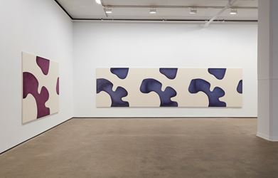 Exhibition view: Landon Metz, Asymmetrical Symmetry, Sean Kelly, New York (7 September–20 October 2018). Courtesy Sean Kelly, New York. Photo: Jason Wyche, New York