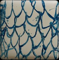 Mottled in Blue - 3 by Su Xiaobai contemporary artwork painting, works on paper, sculpture