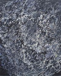 Alice Valenti, Wave edges 2 (2022). Oil on panel. 25.5 x 20.3 x 2.3 cm. Courtesy Galerie Buchholz, Cologne.
