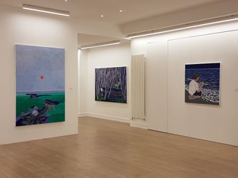 Exhibition view: Tess Dumon, Les Mondes Flottants, Dumonteil Contemporary, Paris (1 July–30 September 2022). Courtesy Dumonteil Contemporary.