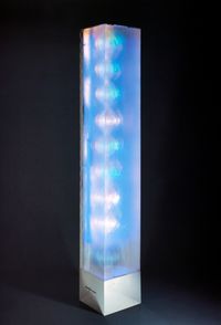 Blue Light Column by Heinz Mack contemporary artwork sculpture
