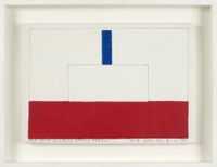 Red, White and Blue Castle CCLXXI 4.4.99 by Bob Law contemporary artwork painting, drawing
