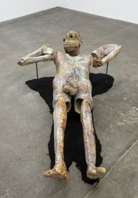 Bather (Caramel) by Christian Holstad contemporary artwork sculpture, ceramics