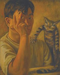 Self-portrait by Yin Zhaoyang contemporary artwork painting