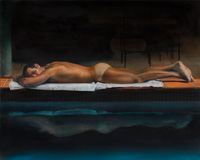 The Sunbather (II) by Michael Zavros contemporary artwork painting