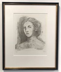 Head of Woman by Henry Moore contemporary artwork print
