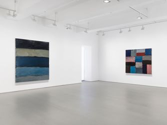 Exhibition view: Sean Scully, Wall of Light Land, Lisson Gallery, Beijing (18 November 2023–13 April 2024). Courtesy the artist and Lisson Gallery.