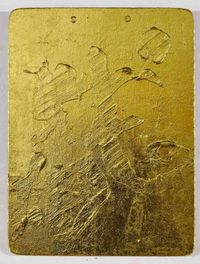 Untitled (Gold) by Wang Jun contemporary artwork mixed media