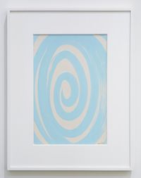Spirale azzurra by Bruno Munari contemporary artwork works on paper, mixed media