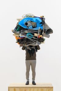 Mini-gathering polychrome  #1 by Daniel Firman contemporary artwork sculpture