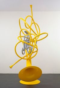 French Horns, Unwound and Entwined by Coosje Van Bruggen and Claes Oldenburg contemporary artwork sculpture, mixed media