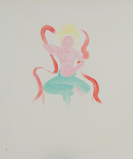 Bodhisattva Listening to Dharma by Wu Yi contemporary artwork