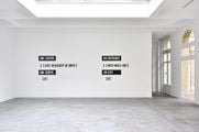 AN ENTRANCE & (WITH MUCH ADO) AN EXIT (±) by Lawrence Weiner contemporary artwork 2