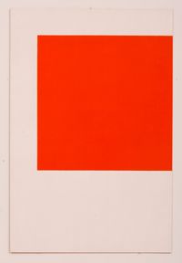Orange and White by John Nixon contemporary artwork painting