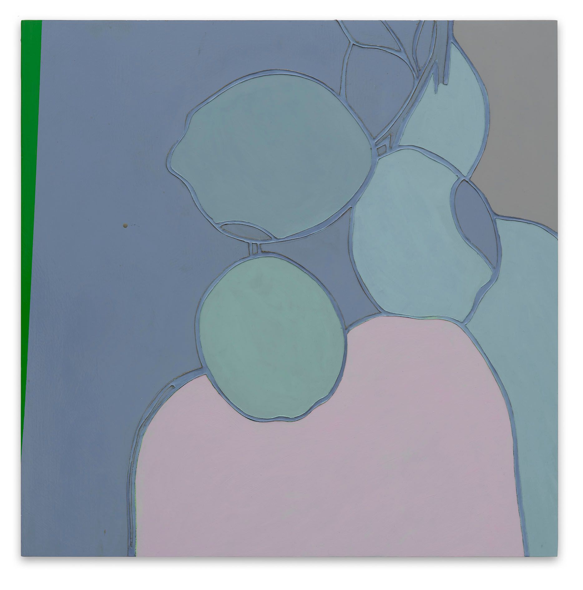 Delft, 2026 by Gary Hume, Satinwood on aluminium, 75 x 75 cm (1