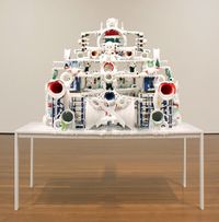 White Discharge (Built-up Objects #15) by Teppei Kaneuji contemporary artwork sculpture