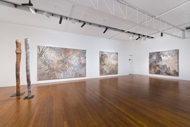 installation view, Nyapanyapa Yunupiŋu: The Little Things, Roslyn Oxley9 Gallery, Sydney (28 January – 27 February 2021). photo: Luis Power