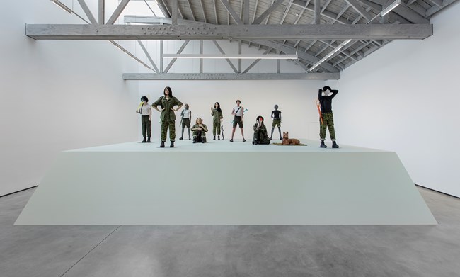 Les guérillères by Mai-Thu Perret contemporary artwork