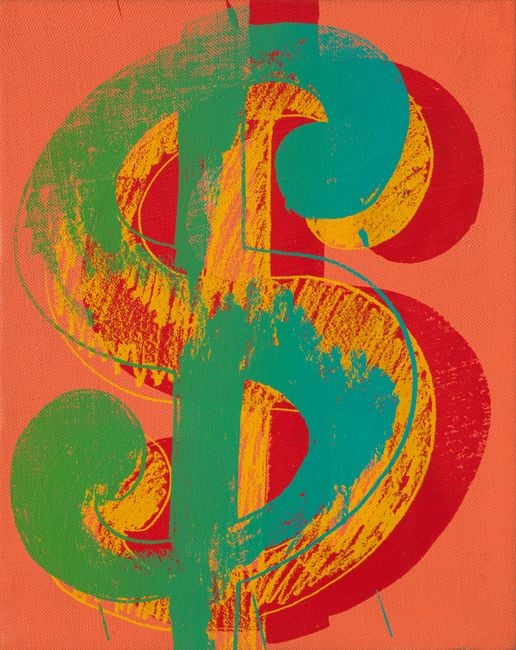 Dollar Sign, 1980 by Andy Warhol, Acrylic and silkscreen ink on canvas ...