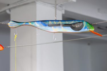Exhibition view: Aki Sasamoto, Sounding Lines, Para Site, Hong Kong (16 March–28 July 2024). Courtesy Para Site. Photo: Felix S.C. Wong.