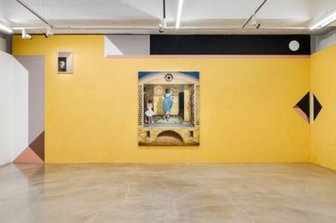 Installation view: Christian Hidaka. Scène dorée, Gallery Baton, 2023
