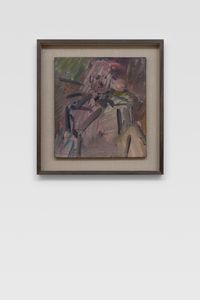 David Landau Seated by Frank Auerbach contemporary artwork painting