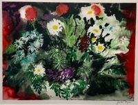 Late Summer Flowers by John Piper contemporary artwork works on paper, print