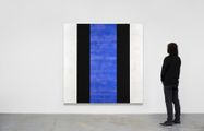 Untitled (White, Black, Blue, Beveled) by Mary Corse contemporary artwork 2