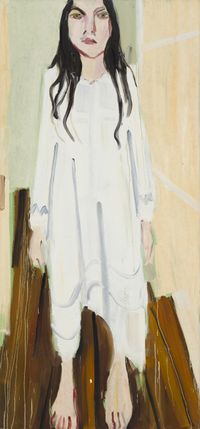 Esme in a Nightgown by Chantal Joffe contemporary artwork painting