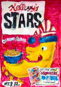 Big Cereal (Kellogg’s STARS) by KINJO contemporary artwork painting, works on paper, drawing