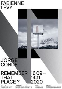Exhibition Poster - Remember That Place by Jorge Conde contemporary artwork print