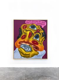 Stop Kissing My Ass and Let’s Do Business by Peter Saul contemporary artwork painting