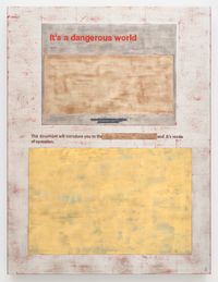 A dangerous world by Jenny Holzer contemporary artwork painting