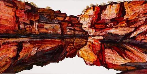 Still Water - Red by Neil Frazer contemporary artwork