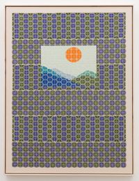 The Sun Watching by Jordan Nassar contemporary artwork textile, textile, textile
