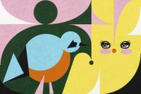 Bird by Ad Minoliti contemporary artwork painting