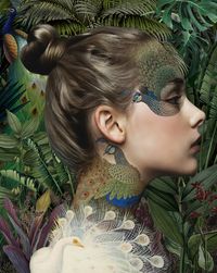 Forest Maiden by Andres Barrioquinto contemporary artwork print