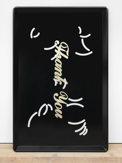 thank you tray (shock waves 1) by Gabriel Kuri contemporary artwork