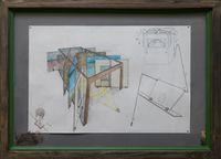 Entwurf Theaterautomat by Linus Riepler contemporary artwork sculpture, drawing