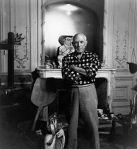 Picasso à la Californie, Cannes 4.XI.1955 by Lucien Clergue contemporary artwork photography