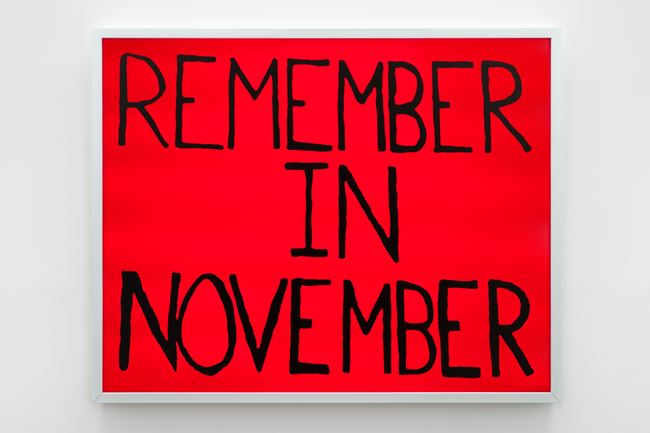 Remember in November by Sam Durant contemporary artwork